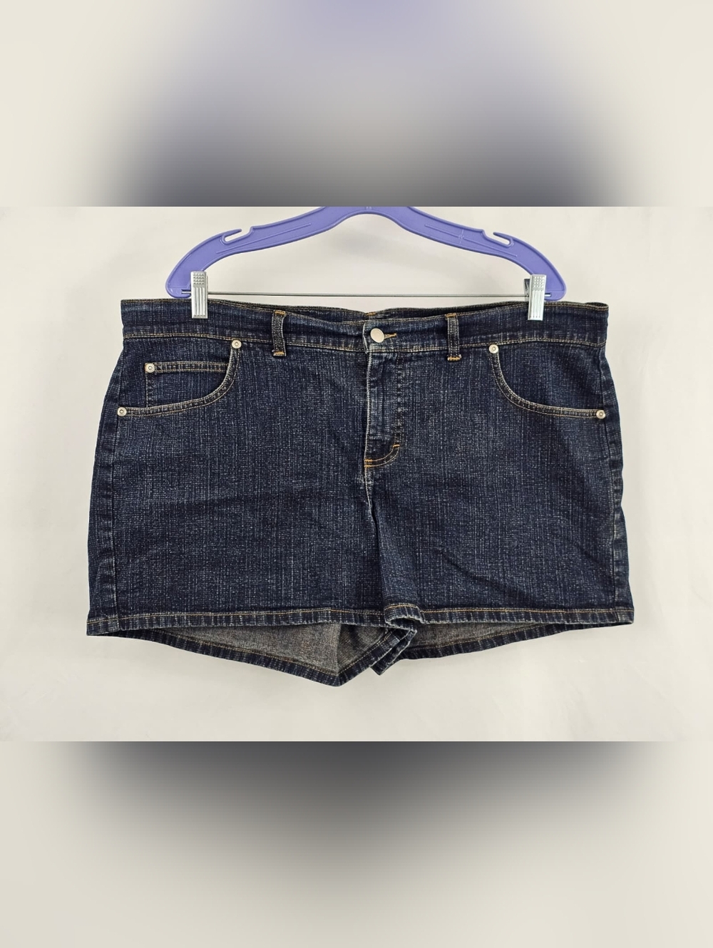 VTG Jalate Jeans Wear Made in Colombia Dark Wash Plus Size Jean Shorts, Sz 18